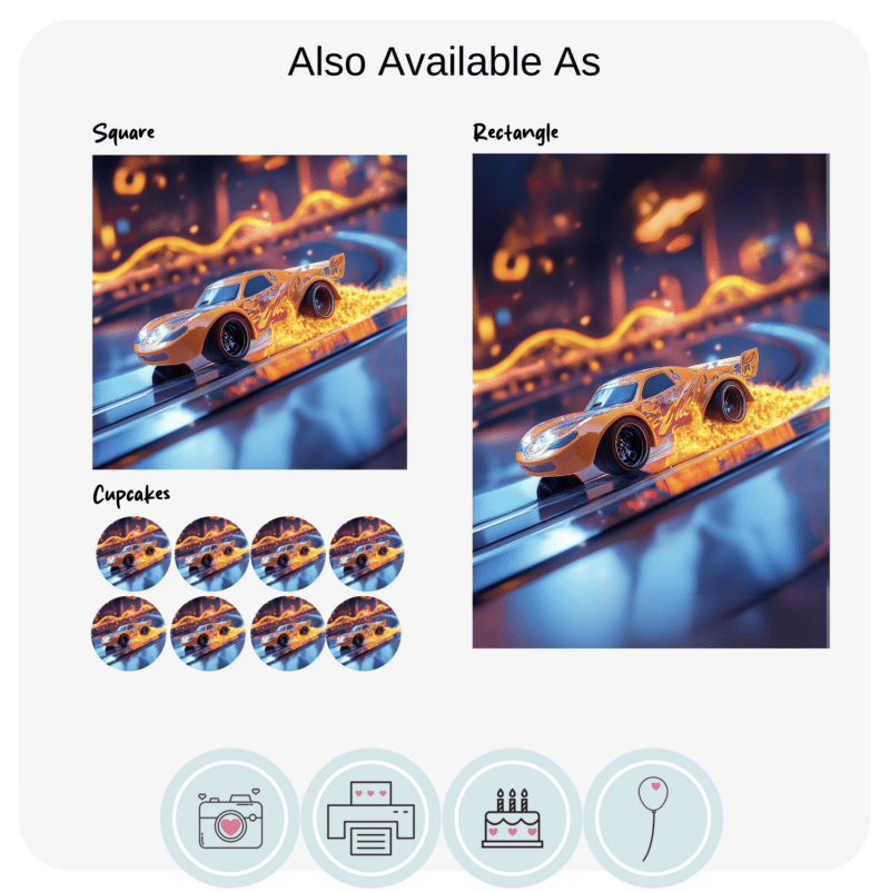 Hotwheels Racer Themed Cake Topper - Image 2